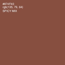 #874F40 - Spicy Mix Color Image